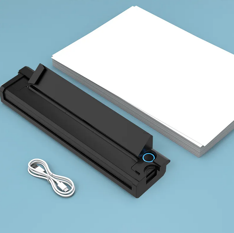RYYES Wholesale 8 Inch Portable A4 Wireless Thermal Printer Inkless Mobile Printer Thermal Mini Printer