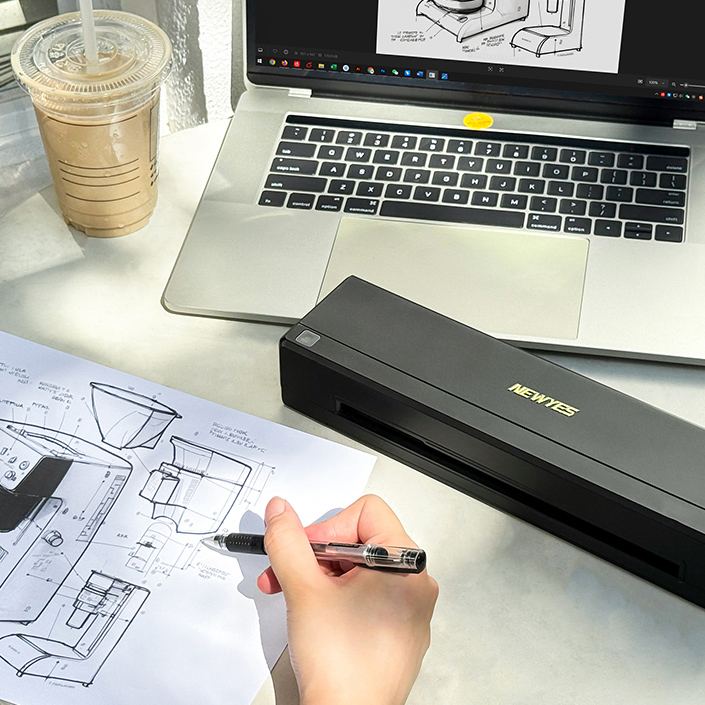 Printer connected to laptop for desktop work