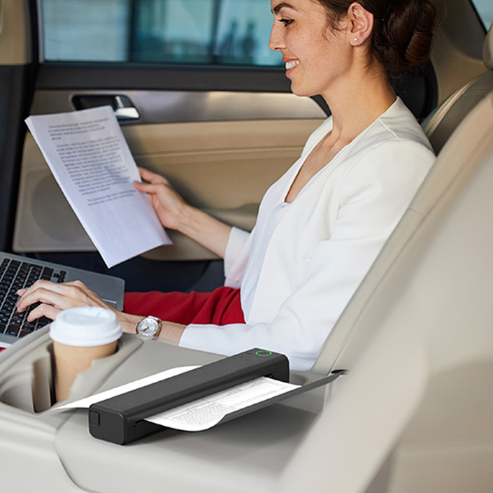 Printer connected to laptop for desktop work